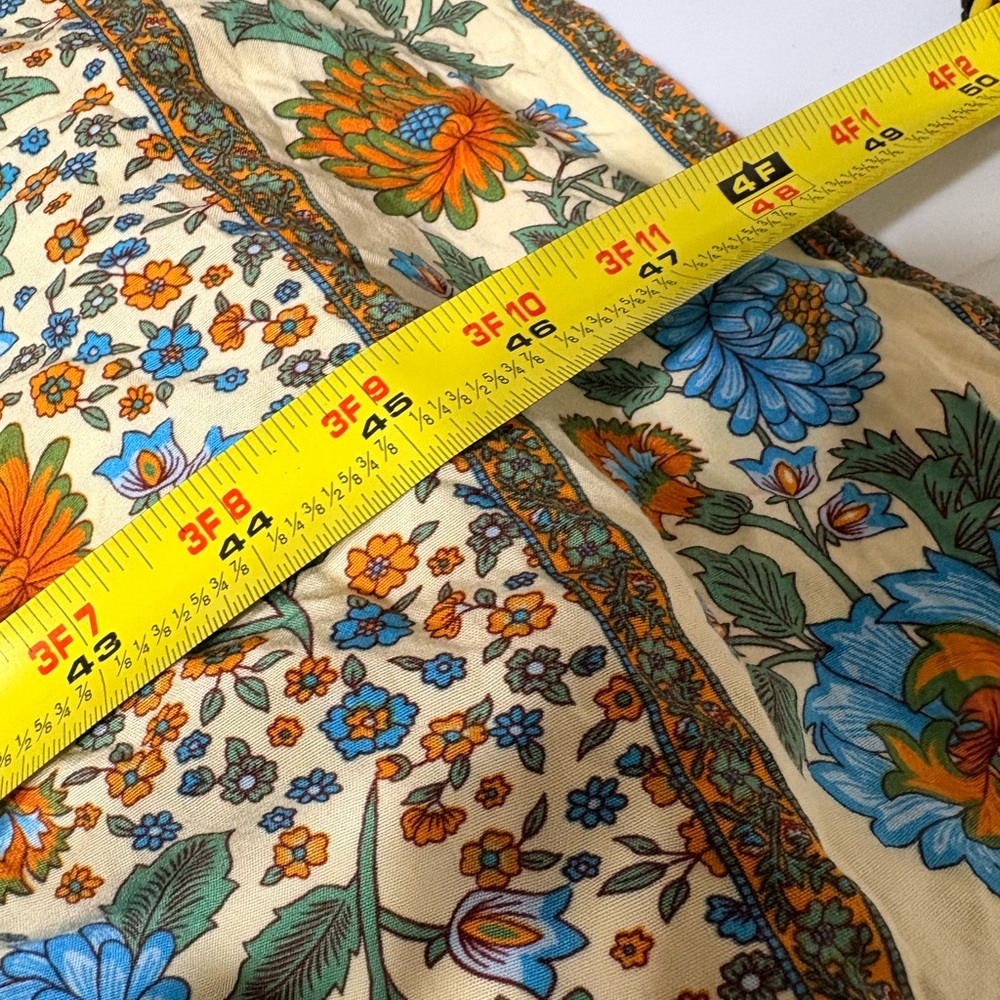 Prairie Dress in a medium ditsy floral print, cap sleeve and tiered midi. - Picture 9 of 11